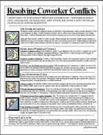 Resolving Coworker Conflicts 